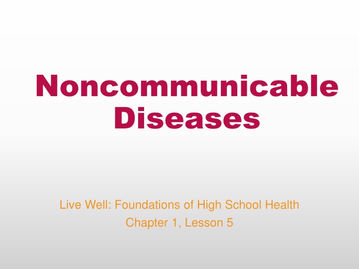 noncommunicable diseases