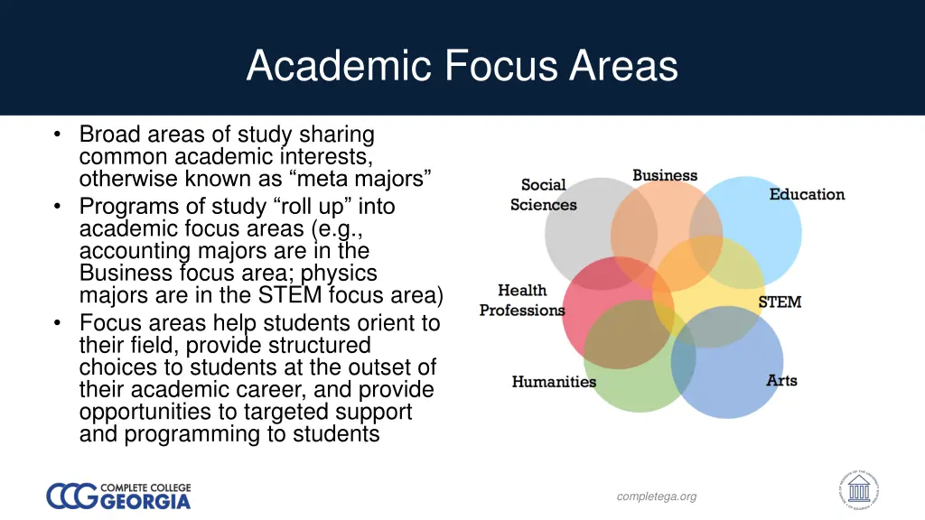 academic focus areas
