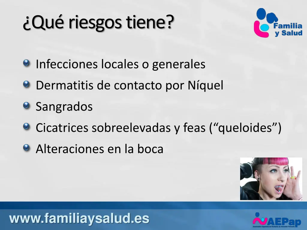 qu riesgos tiene