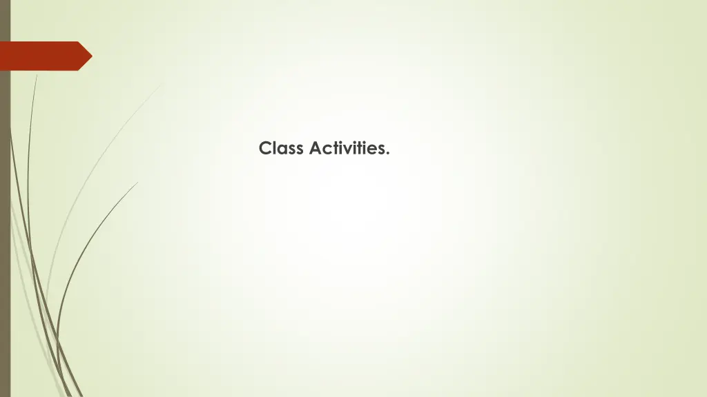 class activities
