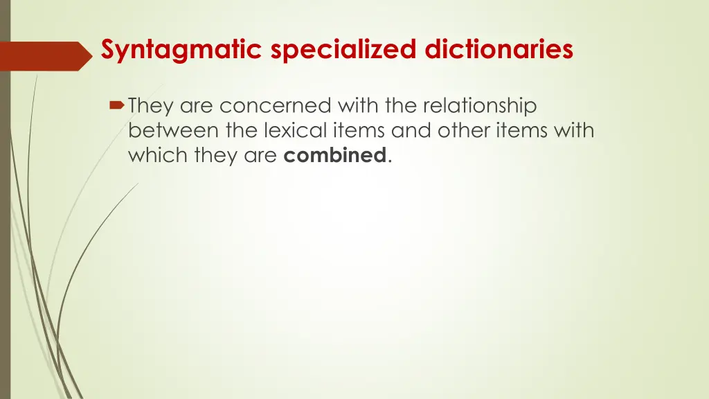 syntagmatic specialized dictionaries