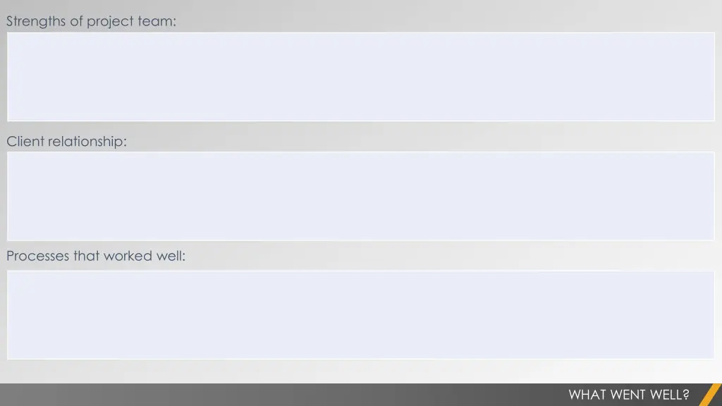 strengths of project team