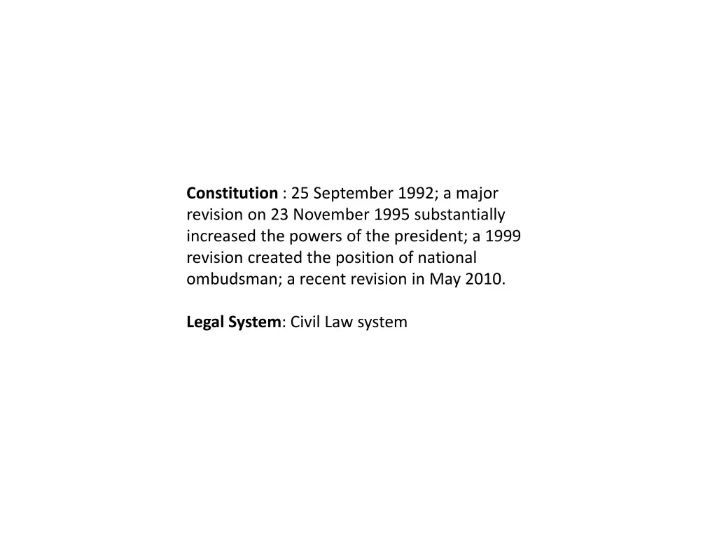 constitution 25 september 1992 a major revision