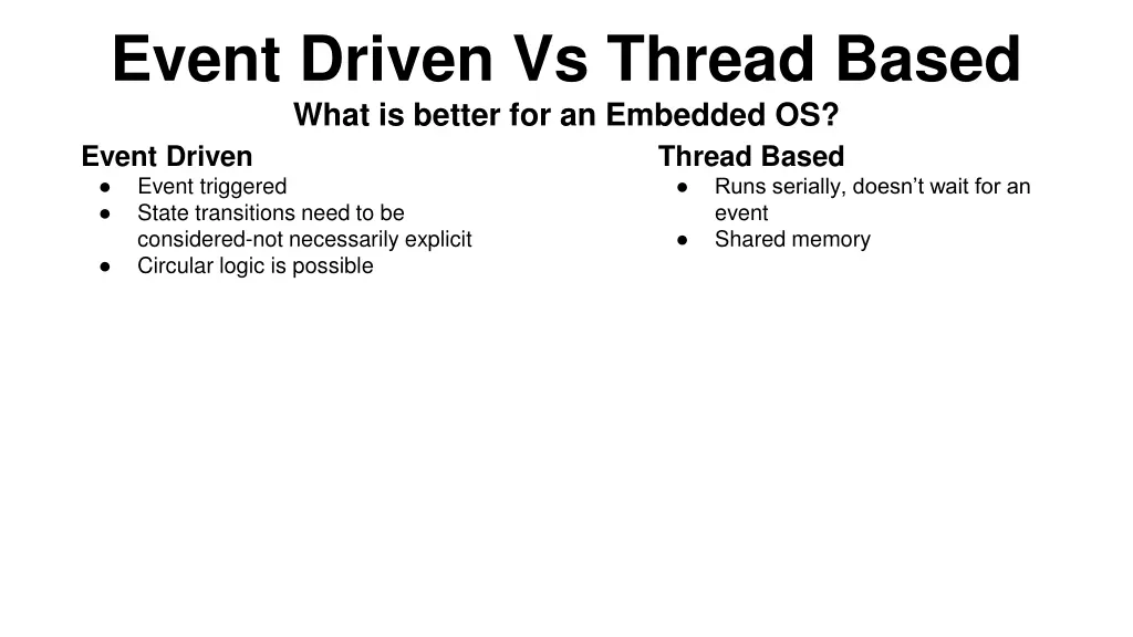 event driven vs thread based what is better