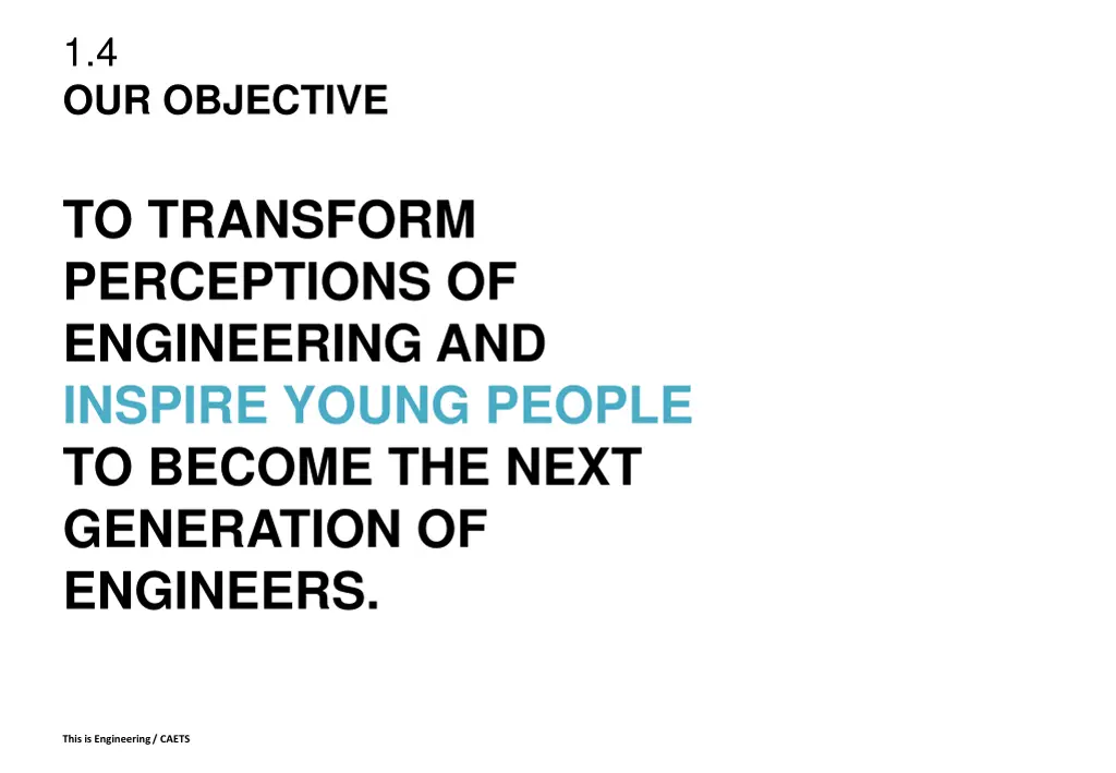 1 4 our objective