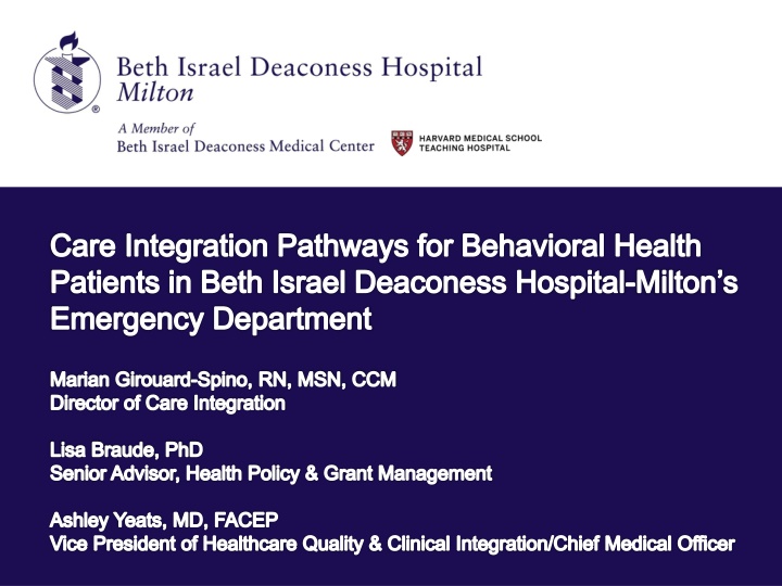care integration pathways for behavioral health