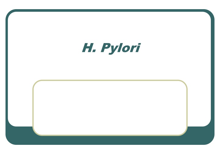 h pylori