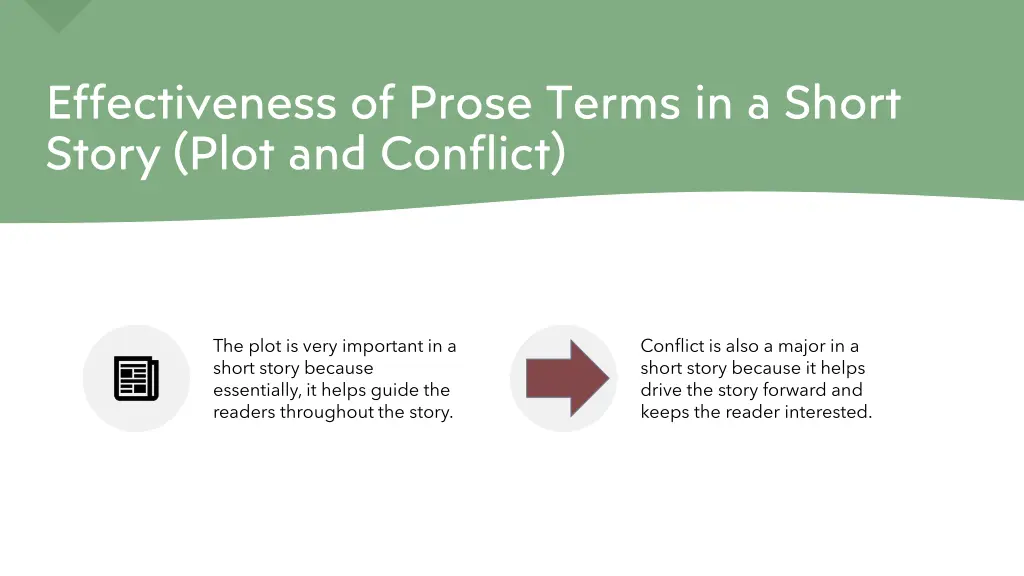 effectiveness of prose terms in a short story 1