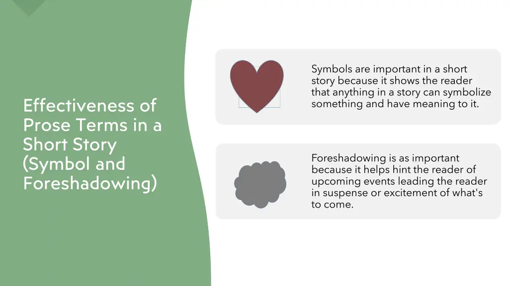 symbols are important in a short story because