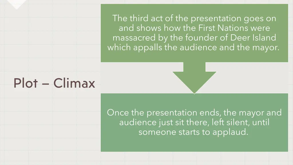the third act of the presentation goes