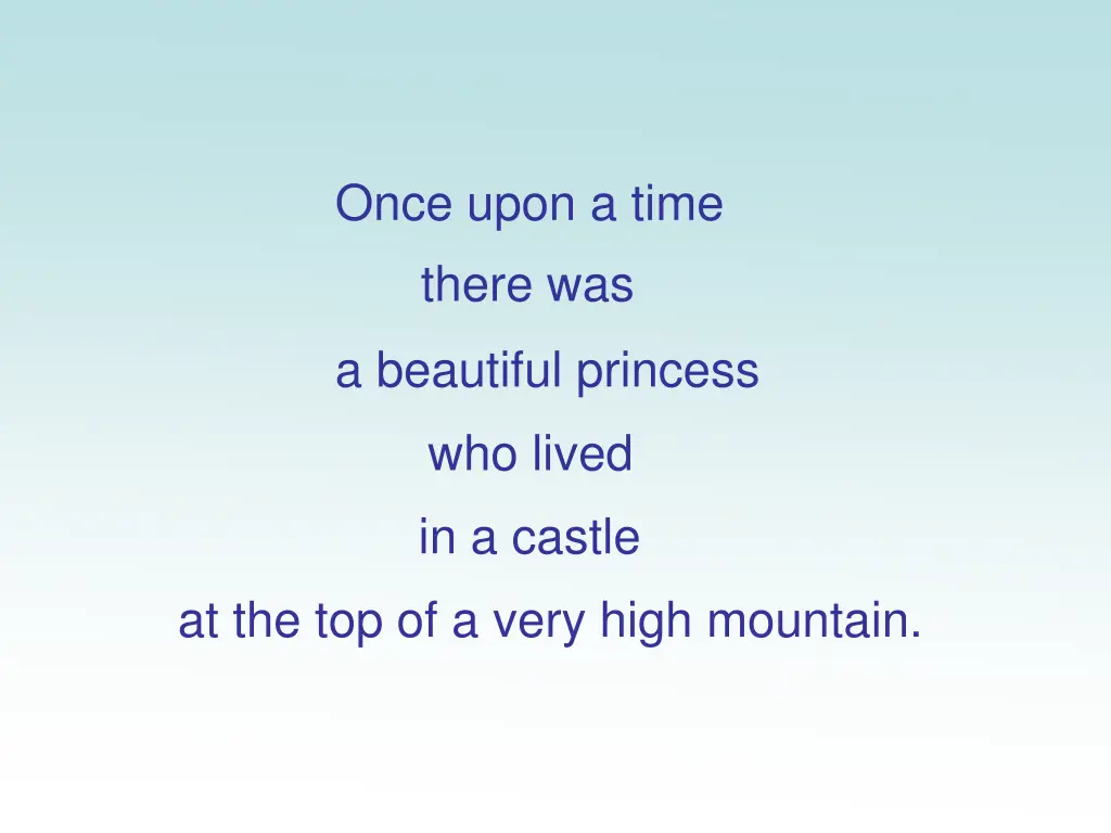 once upon a time