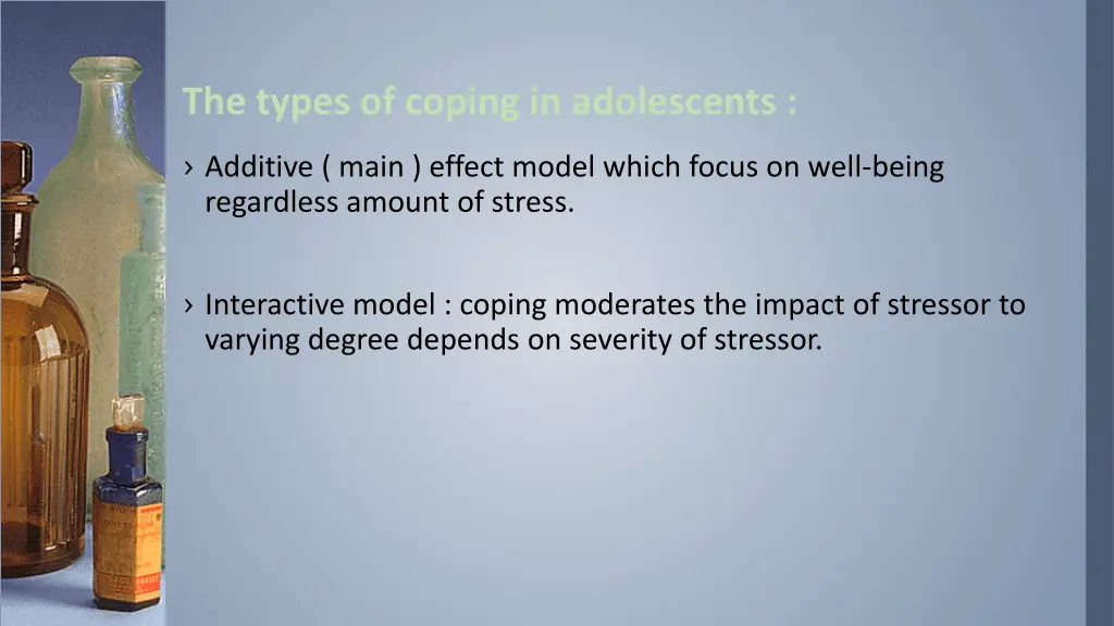 the types of coping in adolescents