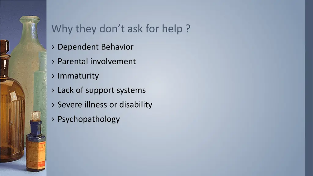 why they don t ask for help