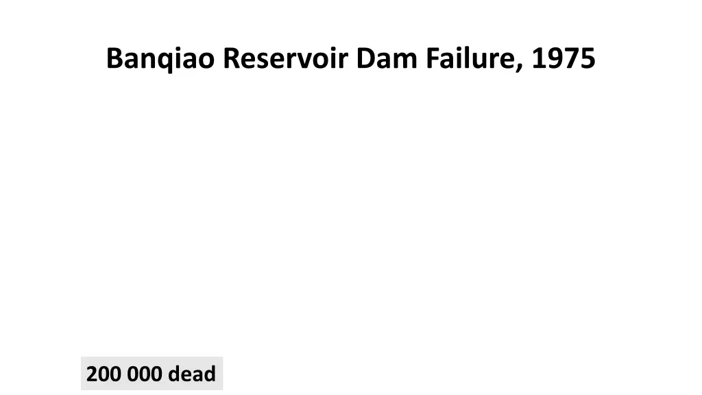 banqiao reservoir dam failure 1975