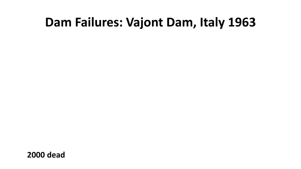 dam failures vajont dam italy 1963