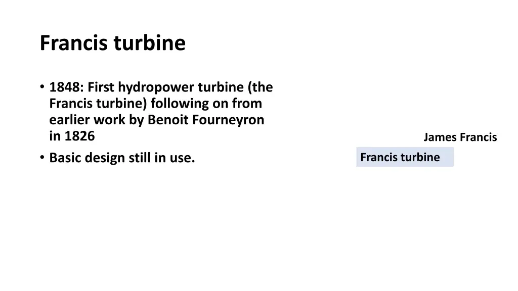 francis turbine