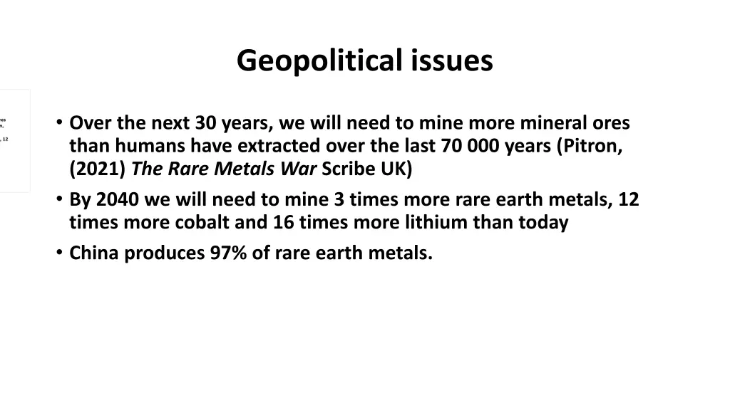 geopolitical issues