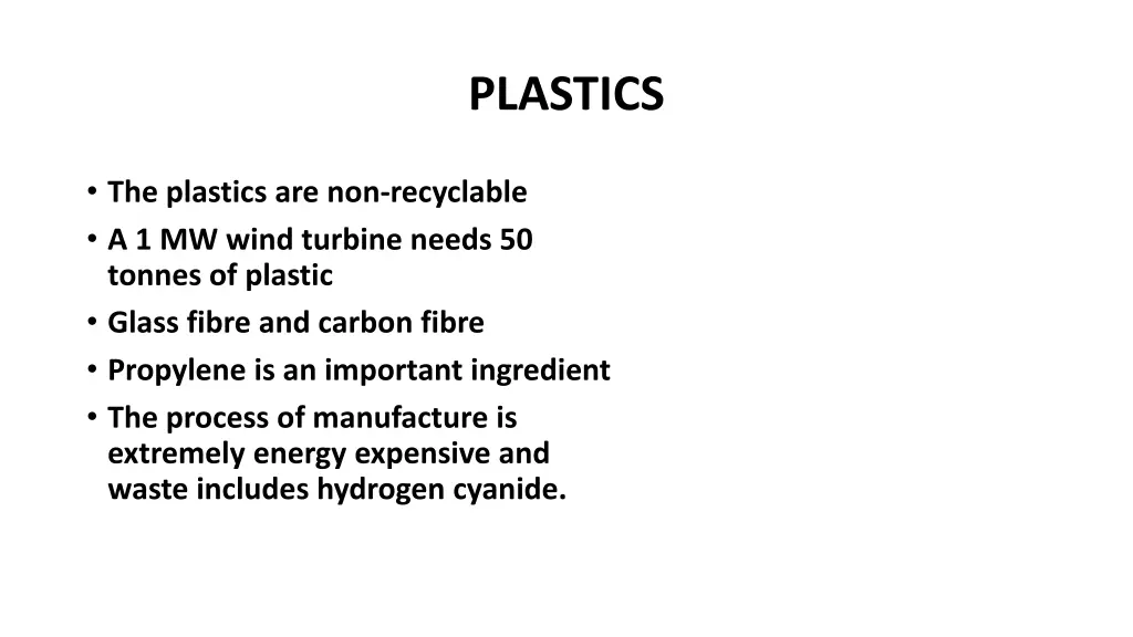 plastics