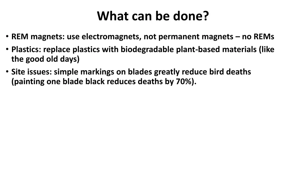 what can be done