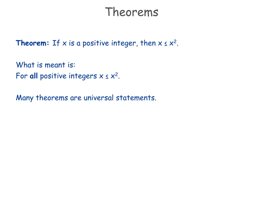 theorems