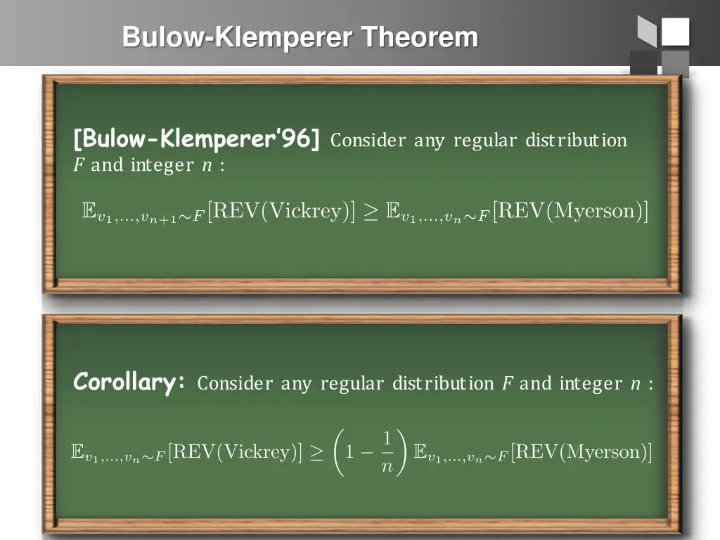 bulow klemperer theorem 1