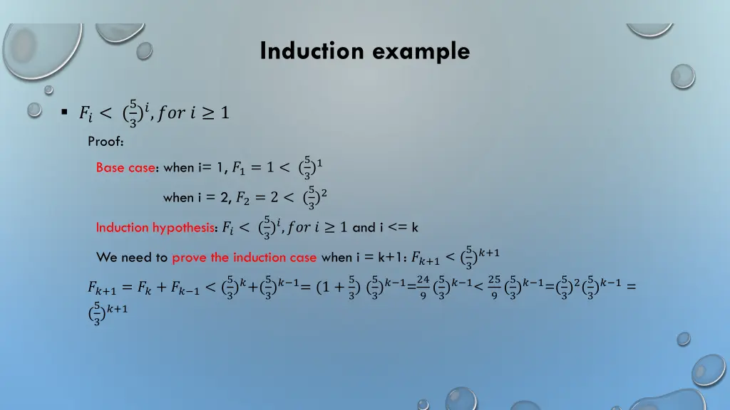 induction example