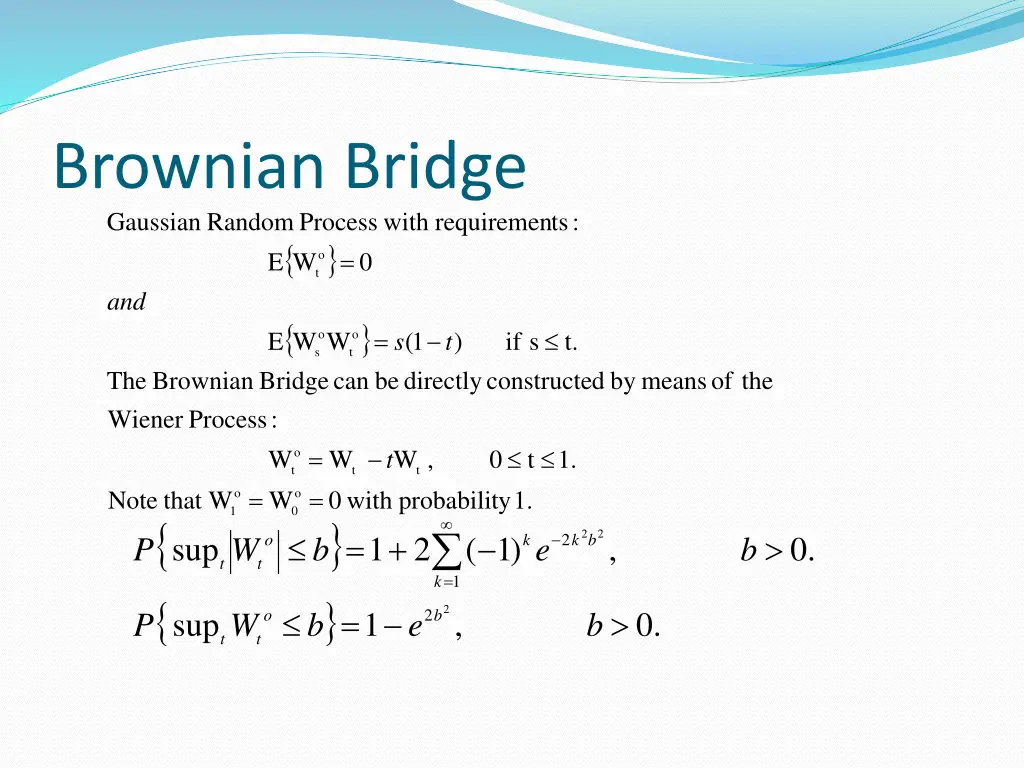 brownian bridge random gaussian