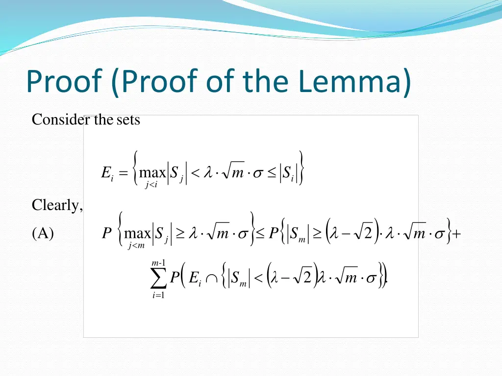 proof proof of the lemma