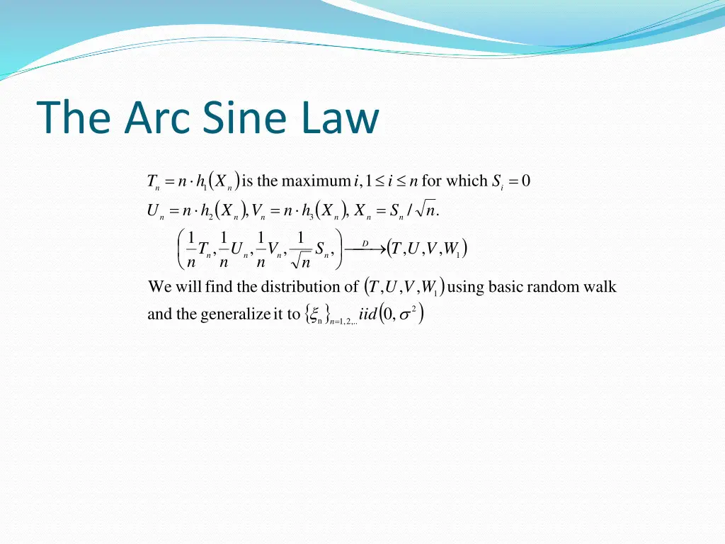 the arc sine law 4
