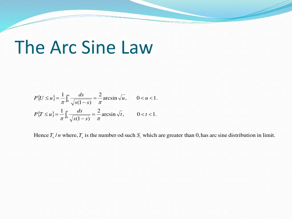 the arc sine law 5