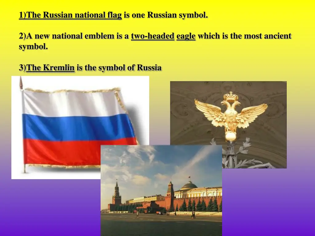 1 the russian national flag is one russian symbol