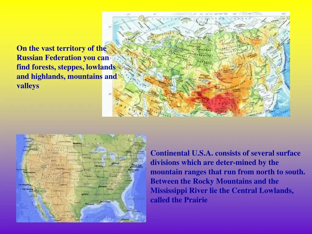 on the vast territory of the russian federation