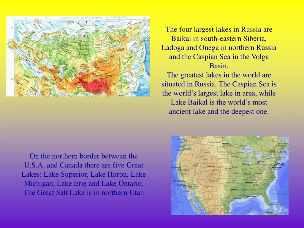 the four largest lakes in russia are baikal