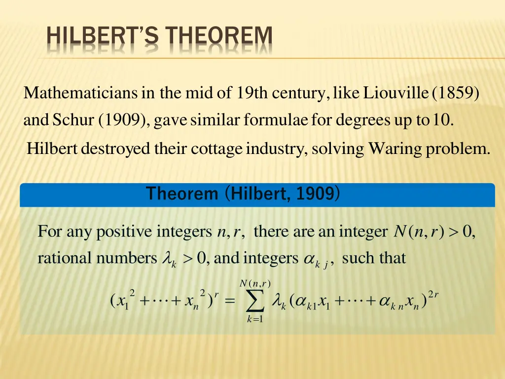 hilbert s theorem