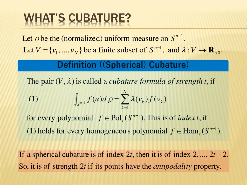 what s cubature