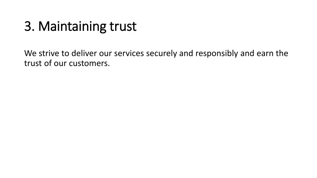 3 maintaining trust 3 maintaining trust