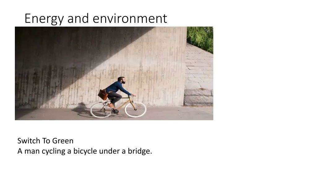 energy and environment