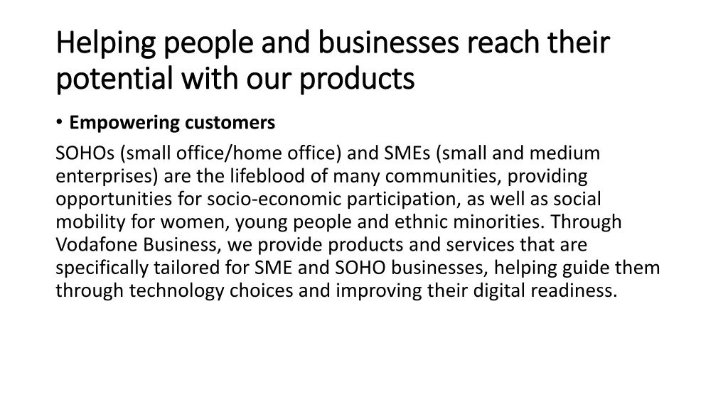 helping people and businesses reach their helping