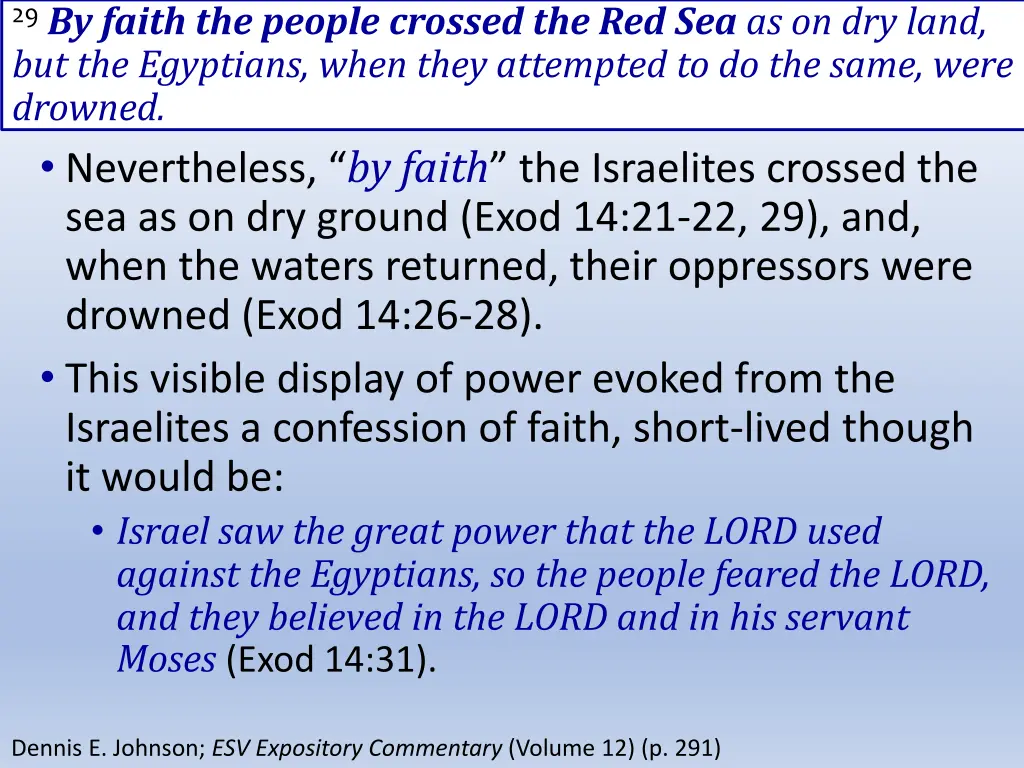 29 by faith the people crossed 1