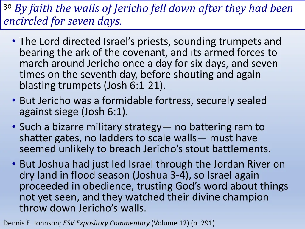 30 by faith the walls of jericho fell down after 1