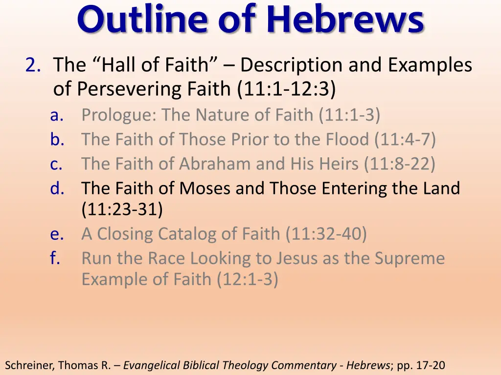 outline of hebrews 1