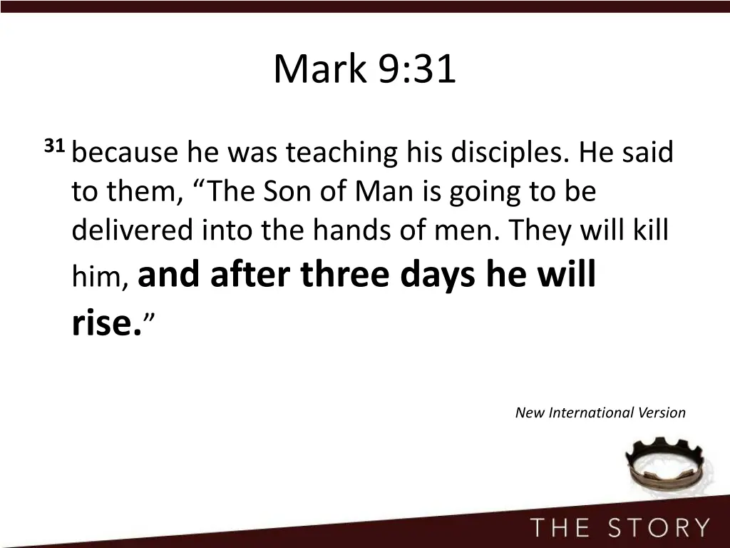 mark 9 31