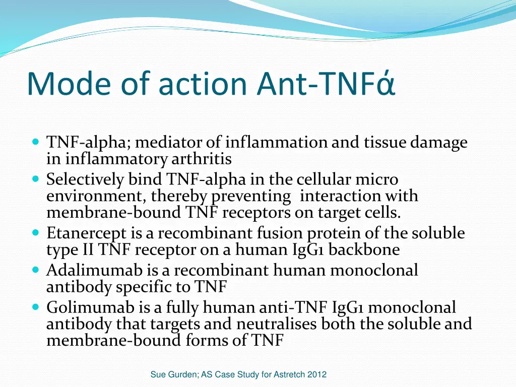 mode of action ant tnf