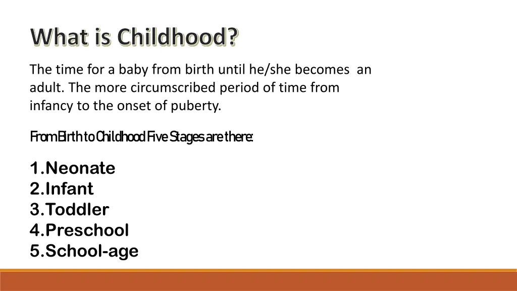 what is childhood
