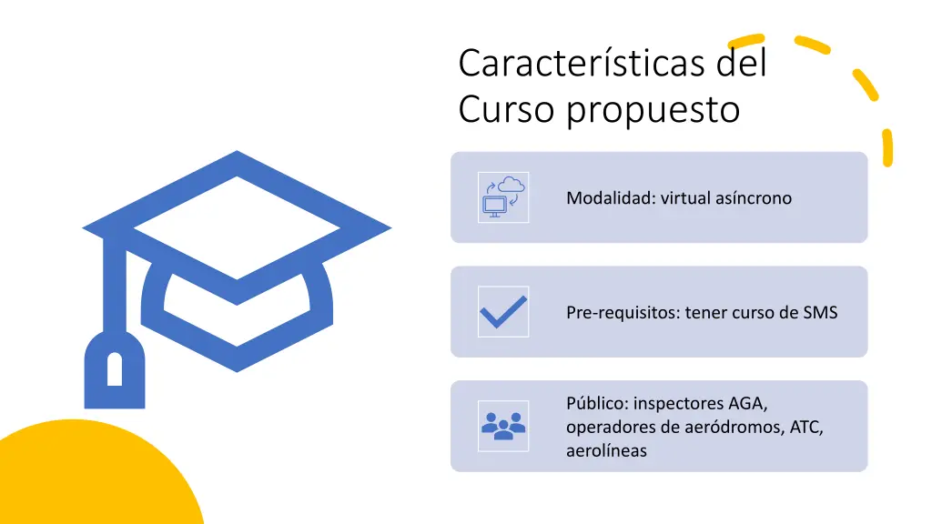 caracter sticas del curso propuesto