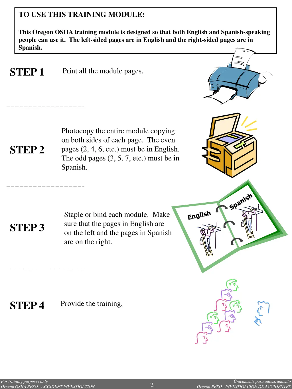 to use this training module