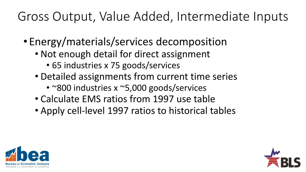 gross output value added intermediate inputs 3