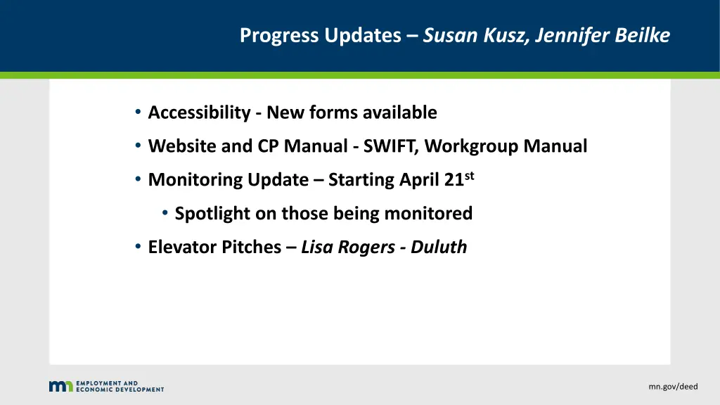 progress updates susan kusz jennifer beilke