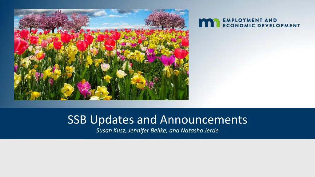 ssb updates and announcements susan kusz jennifer