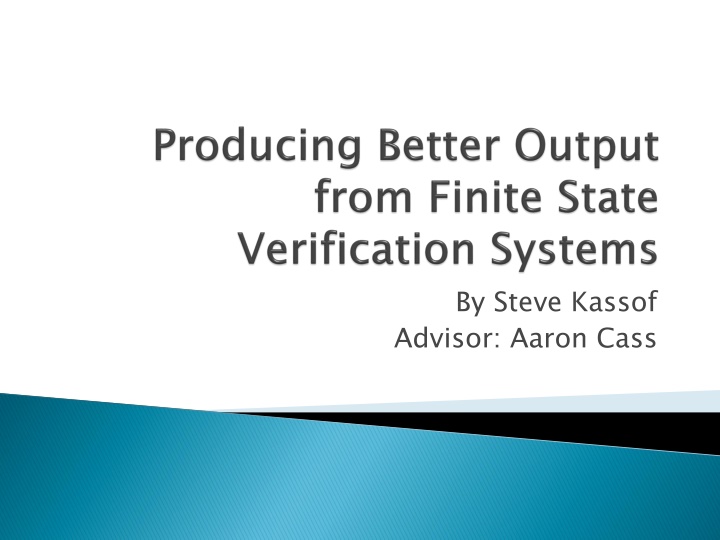 by steve kassof advisor aaron cass
